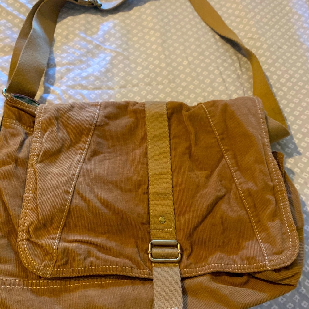 Fossil Corduroy Messenger Bag